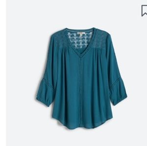 JohnPaulRichard Raelinn Crochet Detail Top